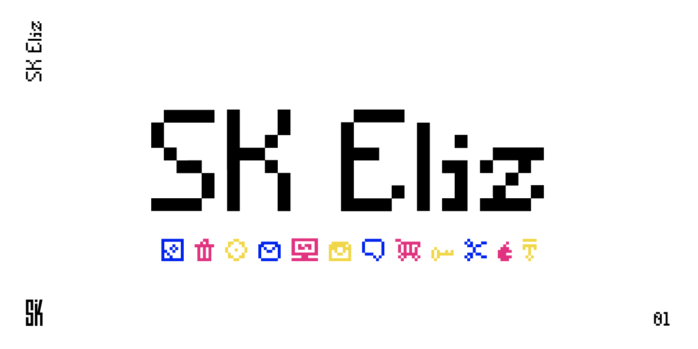 Пример шрифта SK Eliz